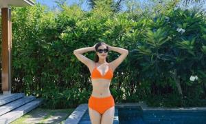 Từng bị chê bai về ngoại hình, Hoa hậu Thiên Ân tự tin diện bikini khoe eo thon